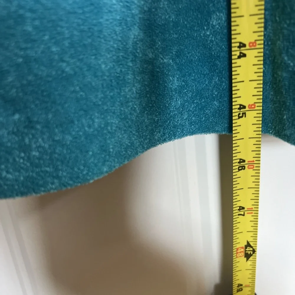 VTG  70's Jody Of California Turquoise Terry Cloth Dress White Trim Sz 11‎